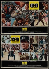 9k1418 1941 set of 6 Italian 19x26 pbustas 1980 Steven Spielberg, completely different images!