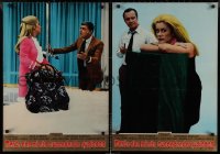 9k1386 APRIL FOOLS set of 8 Italian 19x26 pbustas 1970 Lemmon & Deneuve are married but not to each other!