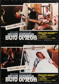 9k1441 BURIED ALIVE set of 2 Italian 19x26 pbustas 1984 D'Amato's Buio Omega, different images!