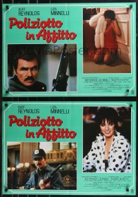 9k1403 RENT-A-COP set of 8 Italian 19x27 pbustas 1988 Reynolds protects Liza Minelli from killer!