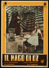 9k0425 WIZARD OF OZ Italian 14x19 pbusta 1949 great image of Judy Garland & Wicked Witch, very rare!