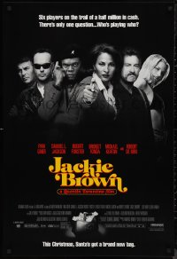 9k0834 JACKIE BROWN advance 1sh 1997 Quentin Tarantino, Santa's got a brand new bag, top cast!