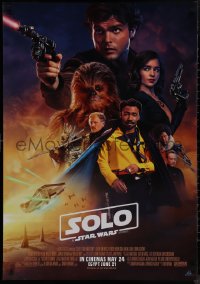 9k0254 SOLO advance Lebanese 2018 A Star Wars Story, Howard, full color style cast montage!