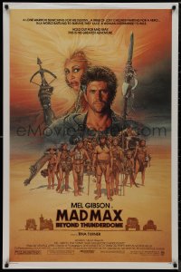 9k0879 MAD MAX BEYOND THUNDERDOME 1sh 1985 art of Mel Gibson & Tina Turner by Richard Amsel