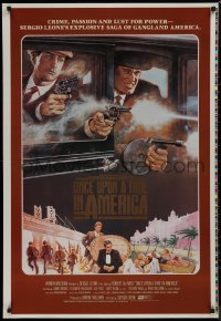 9k0927 ONCE UPON A TIME IN AMERICA printer's test int'l 1sh 1984 De Niro, Woods, Leone, Jung art!