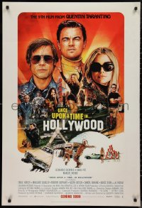 9k0930 ONCE UPON A TIME IN HOLLYWOOD int'l advance DS 1sh 2019 Tarantino, montage art by Chorney!