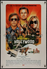 9k0928 ONCE UPON A TIME IN HOLLYWOOD advance DS 1sh 2019 Tarantino, Steve Chorney art, with rating!