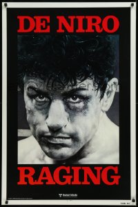 9k0962 RAGING BULL teaser 1sh 1980 Martin Scorsese, classic Kunio Hagio art of Robert De Niro!