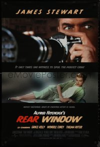 9k0968 REAR WINDOW DS 1sh R2000 Alfred Hitchcock, c/u of voyeur Jimmy Stewart & sexy Grace Kelly!