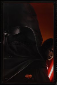 9k0977 REVENGE OF THE SITH style A teaser DS 1sh 2005 Star Wars Episode III, Christensen as Vader!