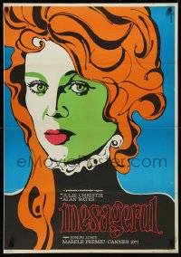 9k0250 GO BETWEEN Romanian 1971 great different art of Julie Christie by Manescu, Joseph Losey!
