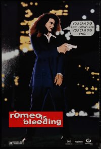 9k0991 ROMEO IS BLEEDING teaser 1sh 1994 image of sexy Lena Olin, you can dig one grave or two!