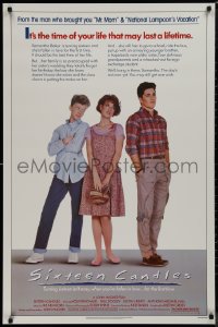 9k1020 SIXTEEN CANDLES 1sh 1984 Molly Ringwald, Anthony Michael Hall, directed by John Hughes!