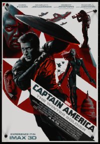 9k1132 CAPTAIN AMERICA: THE WINTER SOLDIER IMAX mini poster 2014 Evans, Johansson, Jackson!