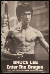 9k1130 ENTER THE DRAGON 18x28 music poster 1973 Bruce Lee, soundtrack from film that made him a legend