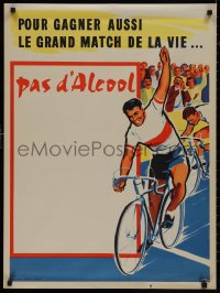 9k0388 POUR GAGNER AUSSI LE GRAND MATCH DE LA VIE PAS D'ALCOOL 24x32 French special poster 1960s