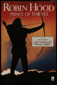9k0202 ROBIN HOOD PRINCE OF THIEVES 24x36 music poster 1991 different silhouette of Kevin Costner!