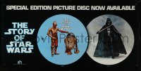 9k0232 STORY OF STAR WARS 18x36 special poster 1978 special edition picture disc available, rare!
