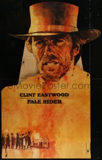9k0025 PALE RIDER die-cut 35x60 video standee 1985 great C.M. Dudash art of Clint Eastwood, rare!