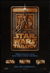 9k1049 STAR WARS TRILOGY style F 1sh 1997 George Lucas, Empire Strikes Back, Return of the Jedi!