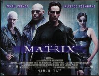 9k0085 MATRIX subway poster 1999 Keanu Reeves, Carrie-Anne Moss, Laurence Fishburne, Wachowskis!