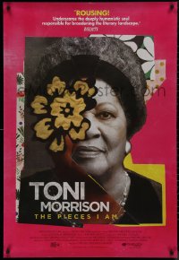 9k1074 TONI MORRISON: THE PIECES I AM DS 1sh 2019 great close-up of the author with flowers!