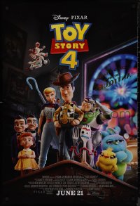 9k1078 TOY STORY 4 advance DS 1sh 2019 Walt Disney, Pixar, Woody, Buzz Lightyear and cast!