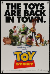 9k1077 TOY STORY int'l 1sh 1995 Disney & Pixar cartoon, great images of Buzz, Woody & cast!