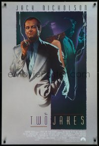 9k1084 TWO JAKES int'l 1sh 1990 cool full-length art of smoking Jack Nicholson by Rodriguez!