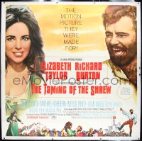 9m0007 TAMING OF THE SHREW linen 6sh 1967 different image of Elizabeth Taylor & Richard Burton!