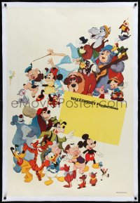 9m0316 WALT DISNEY linen Argentinean 1970s Mickey, Minnie, Donald, Goofy, Pluto, Pinocchio & more!