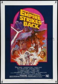 9m0518 EMPIRE STRIKES BACK linen NSS style 1sh R1982 George Lucas sci-fi classic, Tom Jung art!