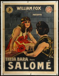 9m0094 SALOME linen French 1p 1921 Biblical seductress Theda Bara sowed sin in Galilee, ultra rare!
