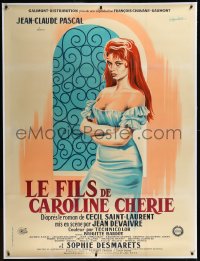 9m0096 SON OF DEAR CAROLINE linen French 1p R1950s art of sexy Brigitte Bardot by Guy Gerard Noel!