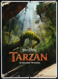 9m0024 TARZAN linen advance German 33x47 1999 Walt Disney cartoon, Edgar Rice Burroughs, very rare!