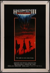 9m0564 HALLOWEEN III linen 1sh 1982 Season of the Witch, horror sequel, the night no one comes home!