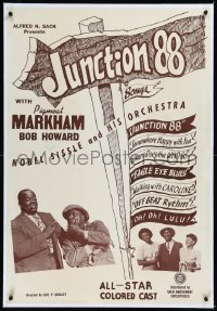 9m0602 JUNCTION 88 linen 1sh 1947 all-black comedy w/Dewey Pigmeat Markham & Bob Howard, very rare!