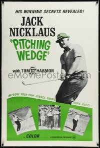 9m0696 PITCHING WEDGE linen 1sh 1960s Jack Nicklaus golf short, his winning secrets revealed, rare!