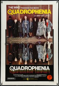 9m0713 QUADROPHENIA linen style B 1sh 1979 The Who, great image of Sting, English rock 'n' roll!