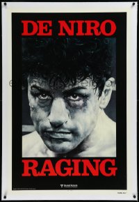 9m0716 RAGING BULL linen teaser 1sh 1980 Martin Scorsese, classic Kunio Hagio art of Robert De Niro!