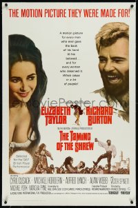 9m0775 TAMING OF THE SHREW linen 1sh 1967 great images of sexiest Elizabeth Taylor & Richard Burton!