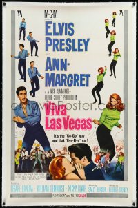 9m0814 VIVA LAS VEGAS linen 1sh 1964 many images of Elvis Presley & sexy Ann-Margret dancing!