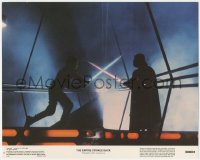 9p1103 EMPIRE STRIKES BACK color 11x14 still #5 1980 classic Luke Skywalker & Darth Vader duel!
