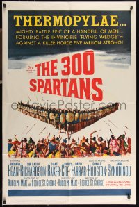 9p0451 300 SPARTANS 1sh 1962 Richard Egan in Ancient Greece, The mighty battle of Thermopylae!