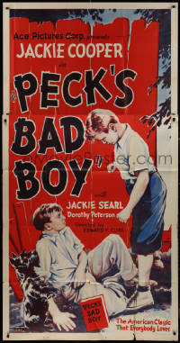 9p0240 PECK'S BAD BOY 3sh 1934 Jackie Cooper, Jackie Searl & dog in beloved American classic, rare!