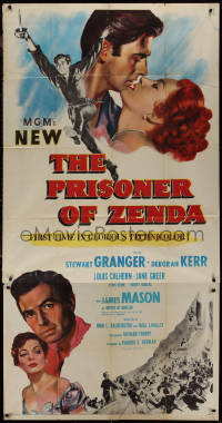 9p0243 PRISONER OF ZENDA 3sh 1952 Stewart Granger, Deborah Kerr, James Mason & Jane Greer!