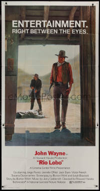 9p0246 RIO LOBO 3sh 1971 directed by Howard Hawks, Give 'em Hell, John Wayne, great cowboy image!