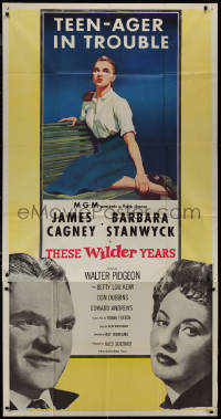 9p0259 THESE WILDER YEARS 3sh 1956 James Cagney & Barbara Stanwyck have a teenager in trouble!