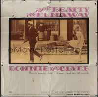 9p0154 BONNIE & CLYDE 6sh 1967 Warren Beatty & Faye Dunaway, Arthur Penn classic, very rare!