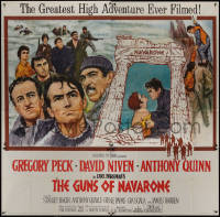 9p0164 GUNS OF NAVARONE 6sh 1961 Gregory Peck, David Niven & Anthony Quinn by Howard Terpning!
